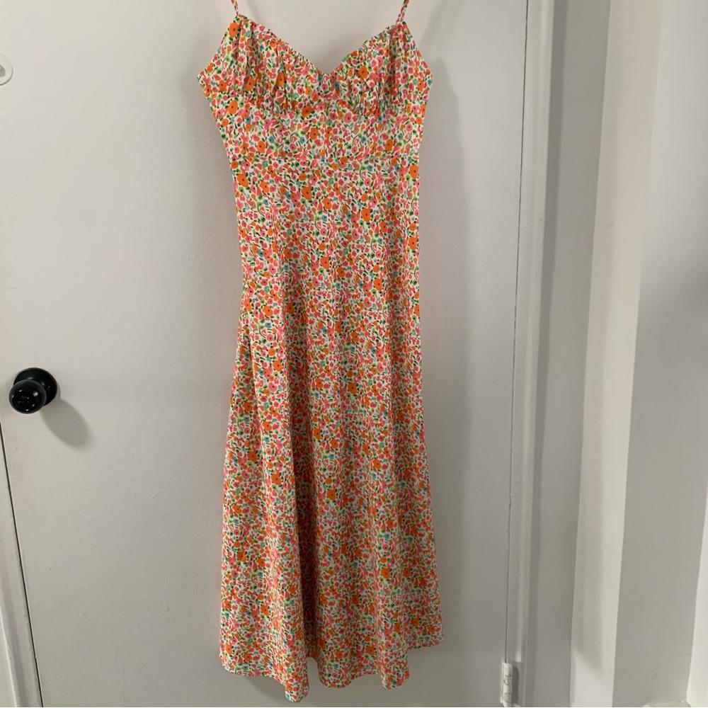Princess Polly Multicolor Floral Midi Dress size 4 #summer #casual #chic
